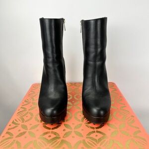 Jessica Simpson, Size 7.5, Black Block Heel Booties, Like New